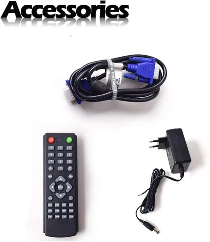 Miniatura 6 de Cocar Monitor de CCTV, monitor de seguridad LCD de 12 pulgadas, HDMI, VGA, AV y BNC 4:3, pantalla de computadora HD, pantalla LCD con 2 altavoces