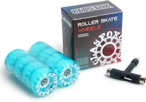 Miniatura 7 de 78A interior o al aire libre 2.559x1.378 in Quad ruedas de patines con rodamientos ABEC-9 8 PC