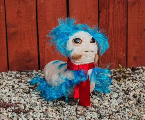 Miniatura 6 de Toy Vault El Gusano del Laberinto de Peluche (14 pulgadas), Lindo Peluche de Animal Relleno, con Licencia de Jim Henson Productions