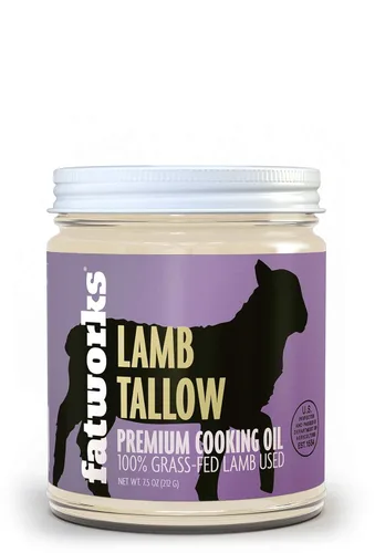 Miniatura 9 de Fatworks Sebo premium de cordero (Mutton), 100% con acabado de pasto alimentado con pasto, criado en pasto, rendido artesanalmente, gourmet, cocina