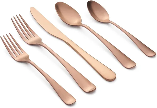 Miniatura 9 de Cambridge Silversmiths Rhiannon Black Satin - Juego de cubiertos de 20 piezas, servicio para 4 Negro