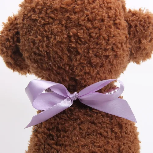 Miniatura 8 de Collar de perlas para perros y gatos con accesorios brillantes y lazo de cinta, joyería para cachorros de mascotas para perros hembras, gatos