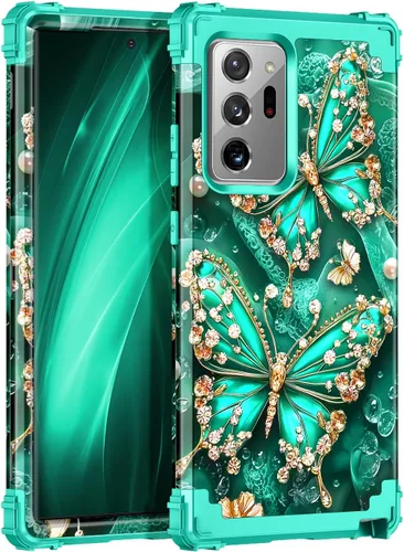 Miniatura 11 de Miqala Funda para Galaxy S9, brilla en la oscuridad, tres capas, resistente, a prueba de golpes, protección de cuerpo completo, parachoques