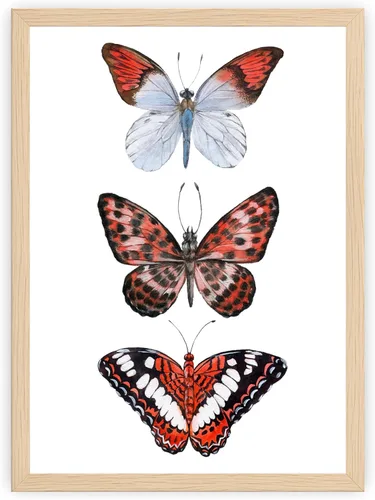 Miniatura 10 de Arte de pared de mariposas - Decoración de mariposas rosadas - Impresión artística de acuarela - 11 x 14 - Póster sin marco