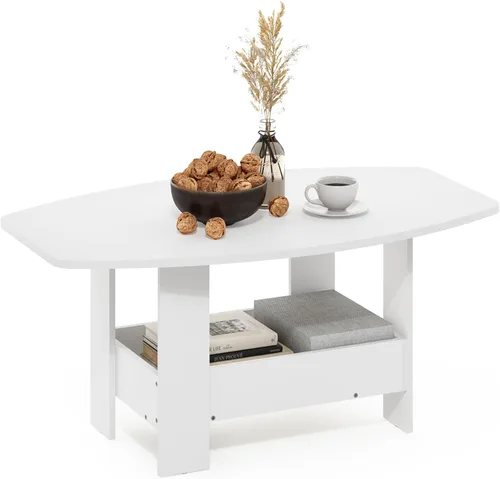 Miniatura 20 de Mesa de centro de diseño simple Furinno 11179GYW/BK, Material Reciclado, Café Oscuro Marrón oscuro