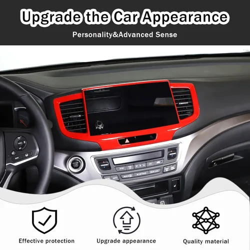 Miniatura 2 de Marco del Panel de Navegación del Tablero para Honda Pilot 2019-2022/ Ridgeline 2021-2023/ Passport 2019-2023, Material ABS Accesorios de Moldura