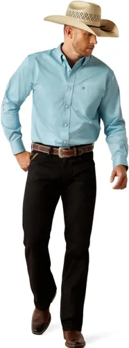 Miniatura 75 de Ariat Camisa de sarga con logotipo del equipo para hombre