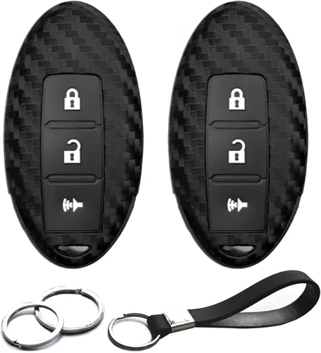 Miniatura 8 de 2 piezas compatibles con Nissan Z 370Z Armada Frontier Murano Pathfinder Rogue Titan Rogue Juke Leaf Kicks Quest Sentra Tiida Versa Note Xterra Negro