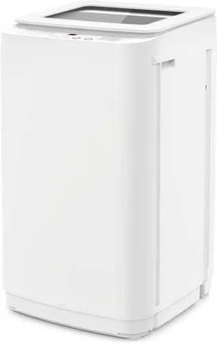 Auertech Lavadora portátil, lavadora compacta totalmente automática de 0.9 pies cúbicos con bomba de drenaje, 10 programas, 3 niveles de agua, combo