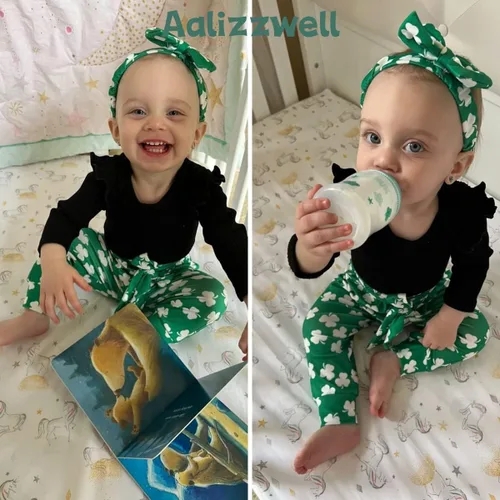 Miniatura 158 de Aalizzwell Conjunto de mameluco acanalado para bebé recién nacido prematuro para otoño e invierno