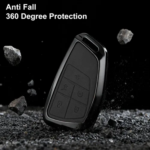 Miniatura 6 de Funda de metal resistente para llavero, compatible con GMC Yukon Denali Sierra 2021-2025~, compatible con Chevy Silverado Suburban Tahoe Buick