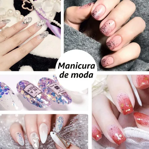 Miniatura 5 de Licool - Brillantina gruesa holográfica, juego de 12, purpurina artesanal para manualidades de resina, purpurina cosmética para uñas, cuerpo, cara