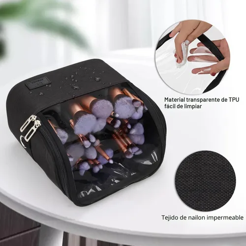 Miniatura 3 de Bolsa para brochas de maquillaje, soporte para brochas de maquillaje, taza de maquillaje de pie grande, estuche organizador de brochas de maquillaje