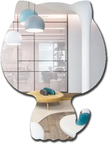Miniatura 11 de Lindo espejo acrílico con diseño de oso antiarañazos, irrompible, inastillable, HD templado, espejos decorativos de pared para el hogar, oficina