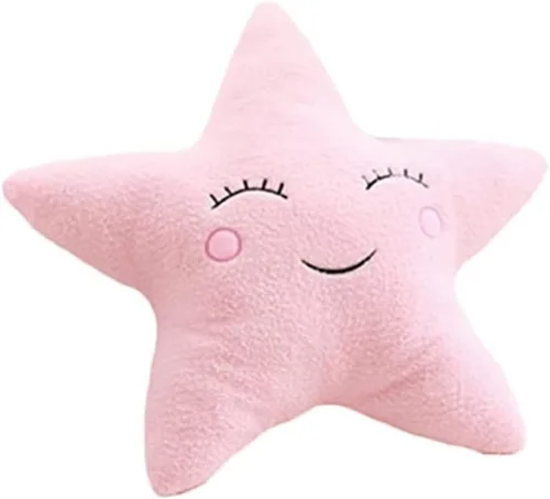 Miniatura 11 de Almohada de estrella con diseño de luna, nube, decoración de habitación fresca, cojín para cama