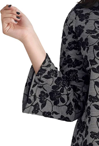 Miniatura 4 de Ellos Camiseta Jacquard con cuello alto falso para mujer