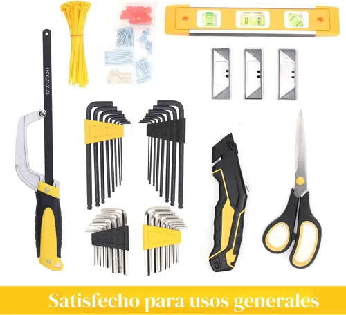 Miniatura 8 de TOPLINE Juego de herramientas para el hogar de 467 piezas para mecánicos, bolsa de herramientas de 16 pulgadas con kit de herramientas para el hogar
