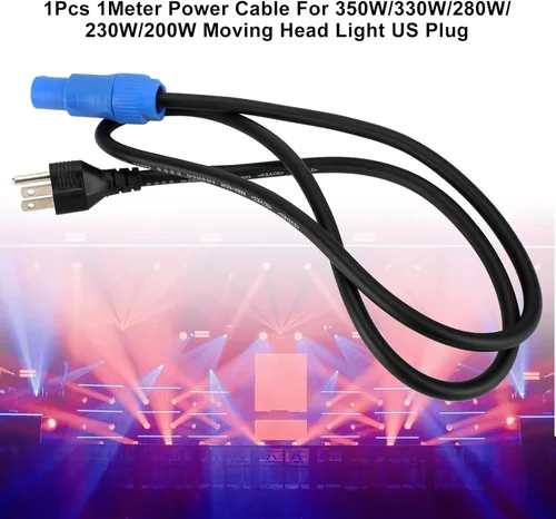 Miniatura 2 de Cable de alimentación de 3.3 ft para 350 W/330 W/280 W/230 W/200 W cabeza móvil enchufe de EE. UU
