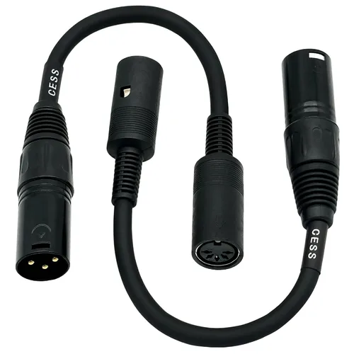 Miniatura 9 de CNCESS CESS-279 DIN - Cable adaptador MIDI hembra de 5 pines a XLR macho de 3 pines, cable convertidor de 6 pulgadas para sintetizadores, teclados