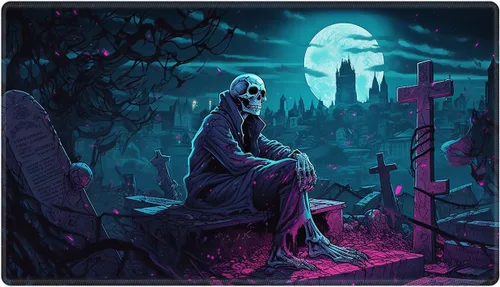 Miniatura 123 de Alfombra de juego con zonas para juego de cartas MTG, alfombras de juego de mesa, alfombras de juego de mesa de Magic, 61x35.5 cm, alfombra de juego