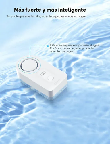 Miniatura 8 de Govee - Paquete de 3 sensores WiFi de agua, detector de fugas de 100 dB, alarma ajustable y alertas en aplicación, alerta de fugas y goteo por