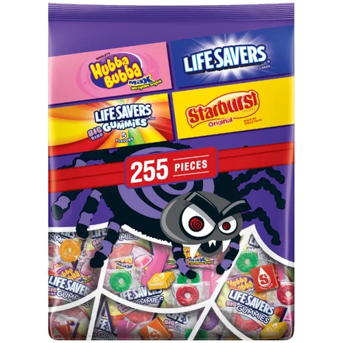 Miniatura 10 de Skittles, Starburst Fun Size Chewy Candy Surtido Variedad, envueltos individualmente, 32.28 onzas, bolsa a granel