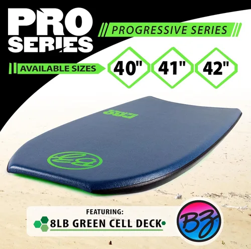 Miniatura 2 de BZ Bodyboards - Pro Bodyboard - Pilotos avanzados - Zero-G Polypro Core - Surlyn Slick - Cubierta de celda H de 8 libras - Cola creciente