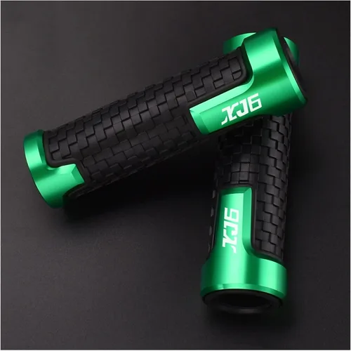 Miniatura 4 de Manillar de motocicleta para Yamaha XJ6 XJ-6 X J 6 2009 2010 2011 2012 2013 2014 2015 16 7/8 pulgadas 0.866 in motocicleta CNC mango agarres Green1