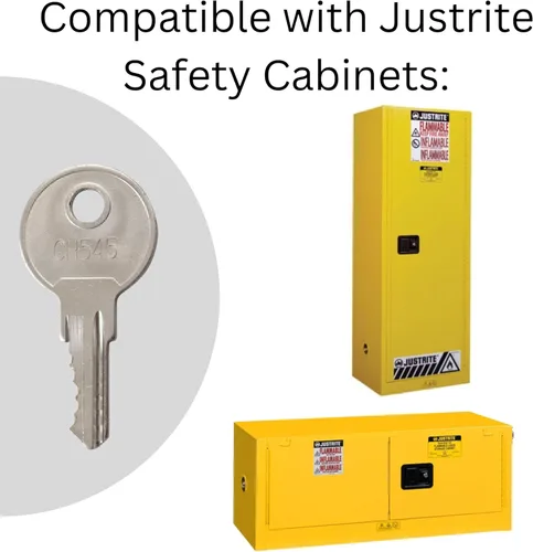 Miniatura 2 de CH545 - Llave de repuesto para gabinete, llave para almacenamiento, archivo, escritorio o gabinetes de seguridad, también conocida como CHK545