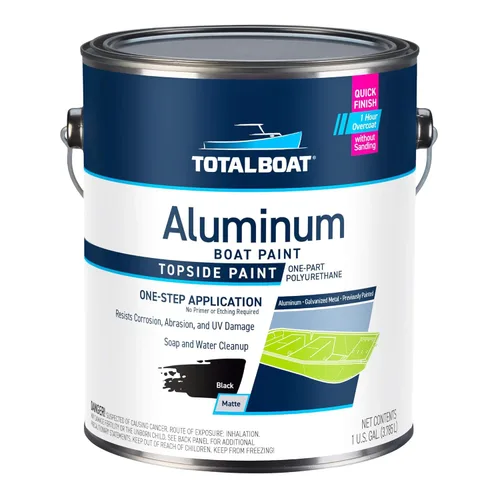 Miniatura 11 de TotalBoat Pintura de aluminio para lanchas, barcos bajos, botes, botes anfibios, barcos Jon y pontones (Verde Ejército, Quart)