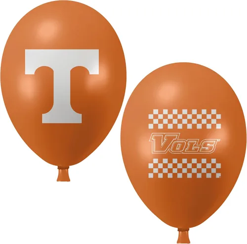 Tennessee Volunteers Balloons - Paquete de 10 logotipos oficiales de 11 pulgadas, globos de látex de calidad de helio, perfectos para la celebración
