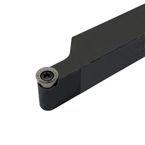 Miniatura 5 de GBJ Soportes de torneado de torno de 45° SRAPR1616H10 de 5/8 de pulgada y 0.630 in con 10 piezas RPMT10T3 de insertos de torneado redondos