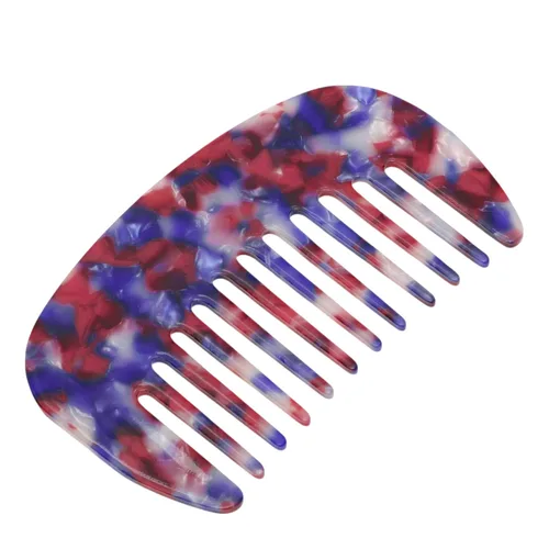 Miniatura 27 de VOCOSTE Peine para el cabello de dientes anchos, peine antiestático de tamaño de bolsillo para cabello grueso, rizado, cuidado del cabello, peine