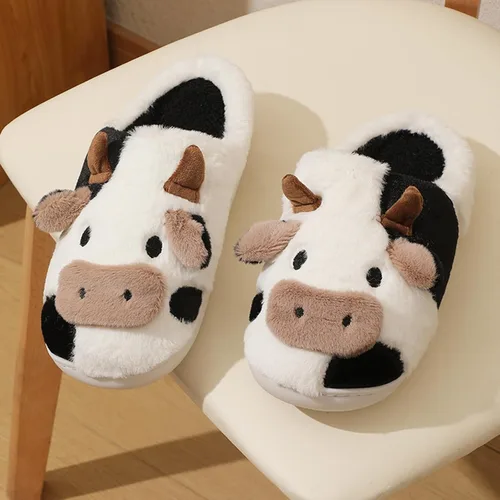Miniatura 8 de TOPALL Pantuflas para mujeres y hombres, con bordado mejorado, mullidas, mullidas, cómodas, antideslizantes, cálidas, para interiores y exteriores