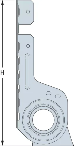 Miniatura 5 de Simpson Strong-Tie LSSR28Z LSSR - Percha de viga ajustable en campo ligero para 2x8 (paquete de 20)