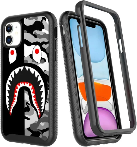Miniatura 16 de Basketball King 23, diseño de jersey rojo, compatible con iPhone 11, funda de lujo a prueba de golpes, funda resistente de doble capa de TPU suave +