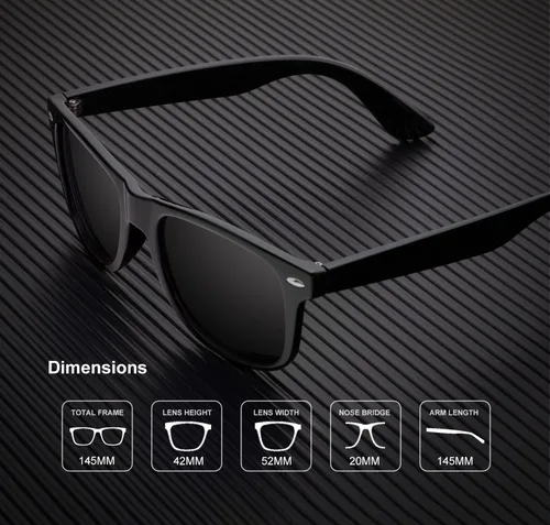 Miniatura 5 de KALIYADI Lentes de sol polarizados para hombres y mujeres, con acabado mate, lentes de espejo de color, bloqueo UV (paquete de 3)