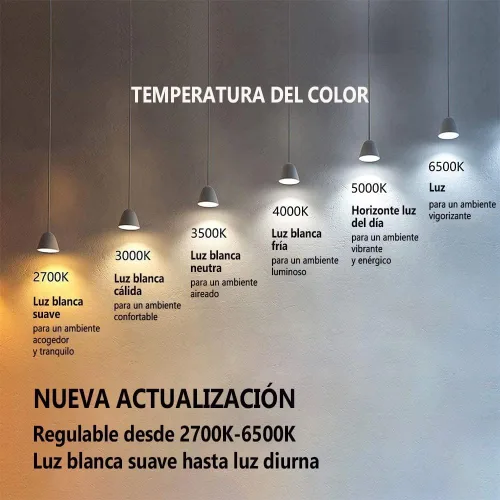 Miniatura 5 de NS Bombillas de maíz equivalentes a 700 W de 10500 lm (1 juego) - 90% de ahorro de energía, IP65 impermeable, E26/E39, 70 W 3000 K cálidas, luces