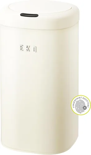 Miniatura 11 de EKO Basurero automático para baño con tapa, cubo de basura sin contacto de 2.1 galones con cubo extraíble, cubo de basura delgado de acero