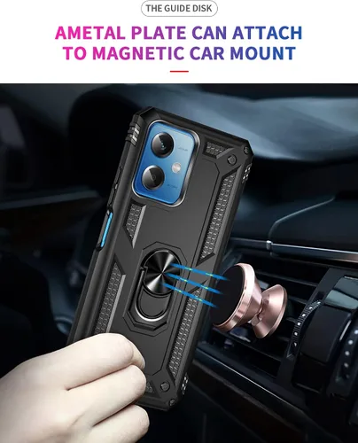 Miniatura 7 de Funda para Xiaomi redmi Note 12 5G/Poco X5 5G con protector de pantalla, soporte delgado protección militar a prueba de golpes Armor Defender Funda