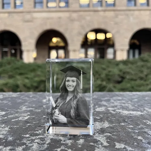 Miniatura 7 de Marco de Fotos de Cristal 3D, 3.15 x 1.97 pulgadas, Regalo Personalizado para Él, Ella, Papá y Mamá, Regalos de Fotos Personalizados