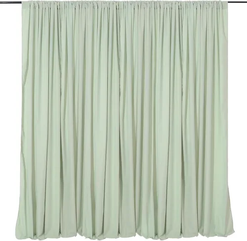Miniatura 88 de Cortinas de Telón de Fondo Blanco de 2 Paneles 5 x 1,5 m de Poliéster, Telón de Fondo para Fotografía, Cortinas para Decoración de Fondo de Boda