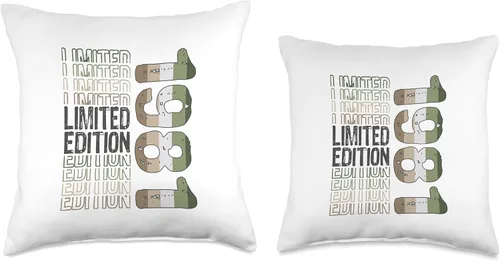 Miniatura 3 de Limited Edition Vintage 1981 Retro Birthday Throw Pillow