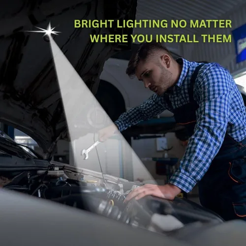 Miniatura 6 de Panther Vision Paquete de luces LED adhesivas con botón, ligeras, ultra pequeñas, ultra brillantes, luces LED utilitarias (paquete de 18)