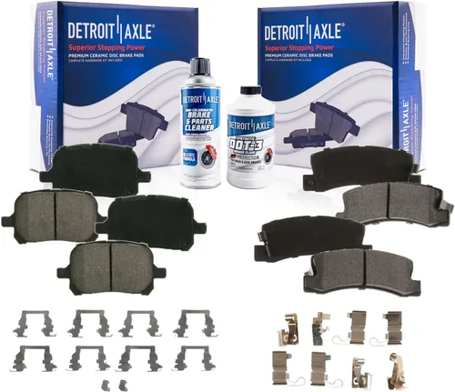 Miniatura 63 de Detroit Axle - Pastillas de freno traseras para Mercedes-Benz C230 C240 C280 C320 C350 CLK320 CLK350 CLK430 E300 E320 E420 E430 SLK350, pastillas