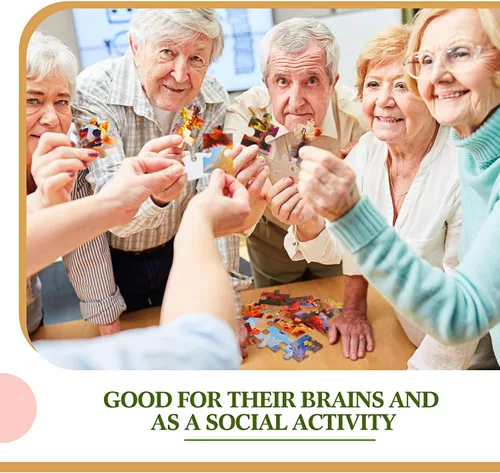 Miniatura 5 de Syhood Paquete de 10 rompecabezas de 16 piezas grandes para personas mayores con demencia, juegos cognitivos de memoria de Alzheimer para ancianos