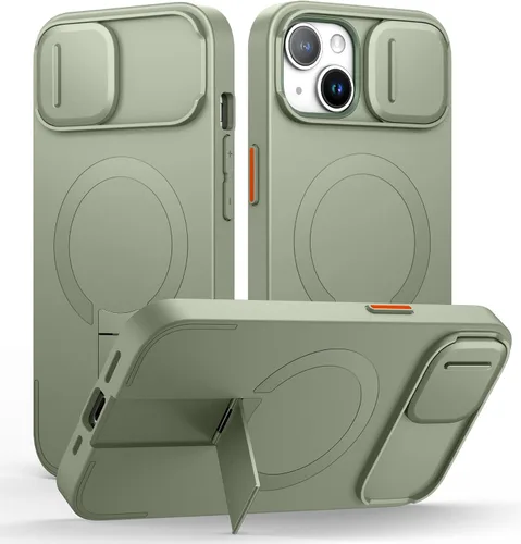 Miniatura 91 de SURITCH - Funda para iPhone 17 Pro Max con cubierta de control de cámara, cubierta para cámara y soporte ajustable, compatible con MagSafe, a prueba