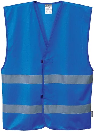 Miniatura 4 de Portwest Iona Chaleco de 2 bandas Hi Vis, visibilidad reflectante, trabajo nocturno, seguridad marino