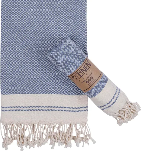 Miniatura 17 de Evelynen - Juego de 2 toallas de mano turcas para baño y cocina, toallas de mano bohemias con bucles para colgar, para cara, té, plato, cocina