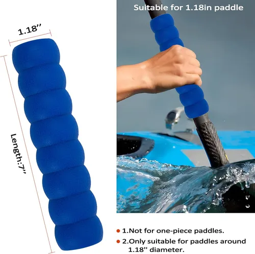 Miniatura 2 de Paquete de 2 empuñaduras para kayak, agarre antideslizante para remos desmontables, accesorios de kayak para prevención de ampollas